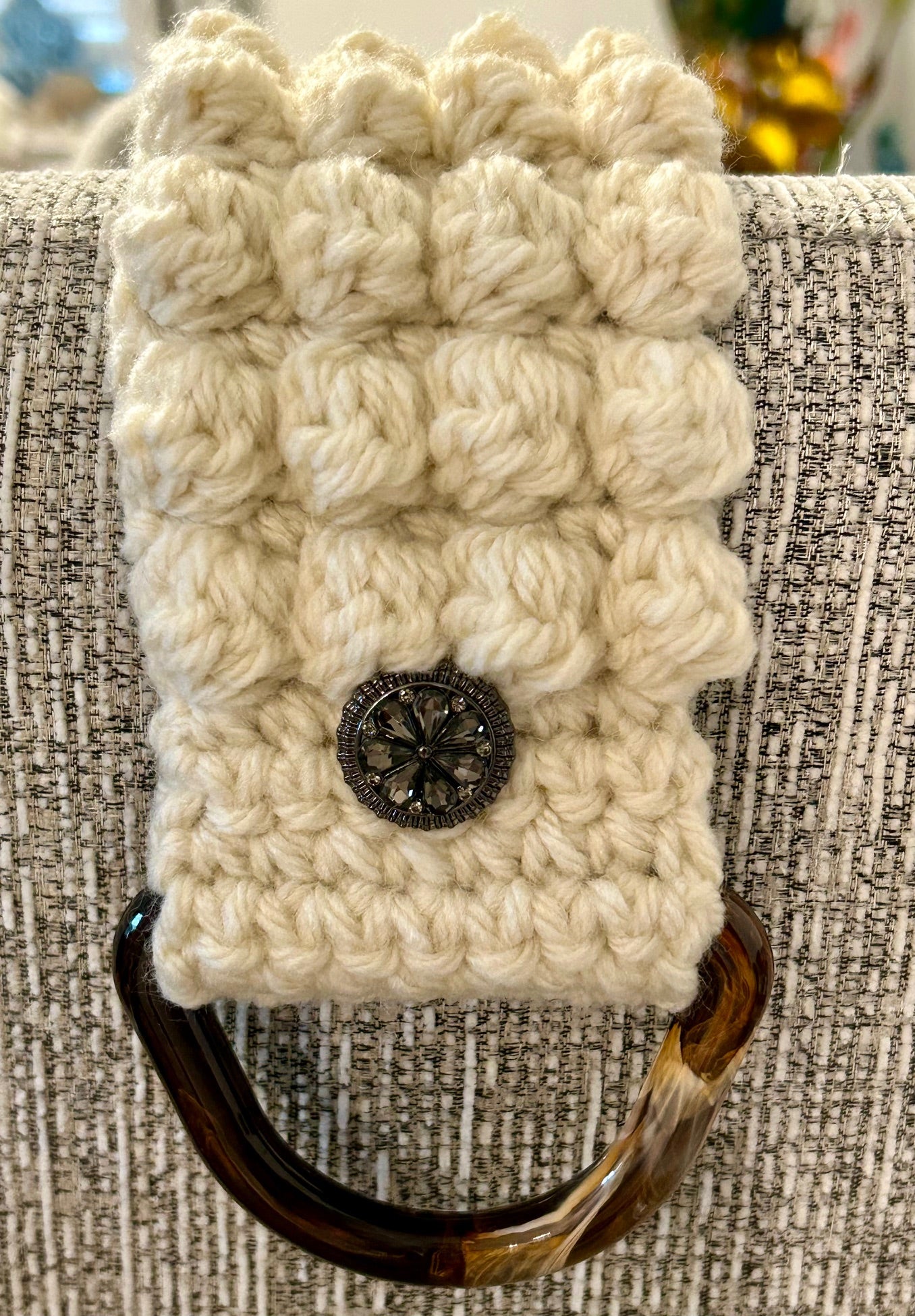 Crocheted TOWEL HOLDER better design with wider loop