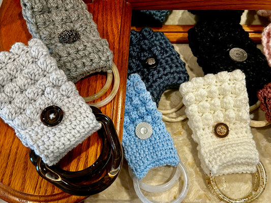 Crocheted TOWEL HOLDER better design with wider loop