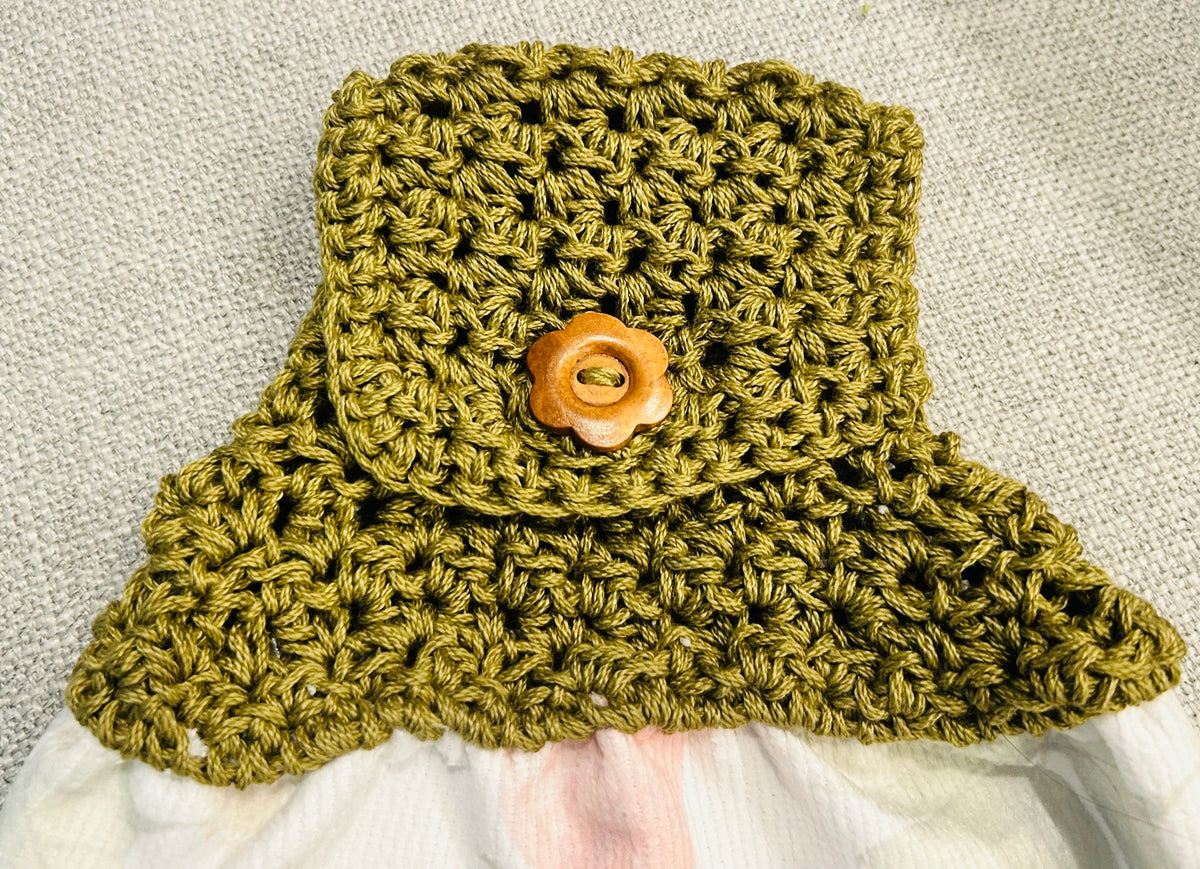 Crochet top | Kitchen towel | STRAWBERRY Garden and Basket | Spring Summer Gift Home Decor