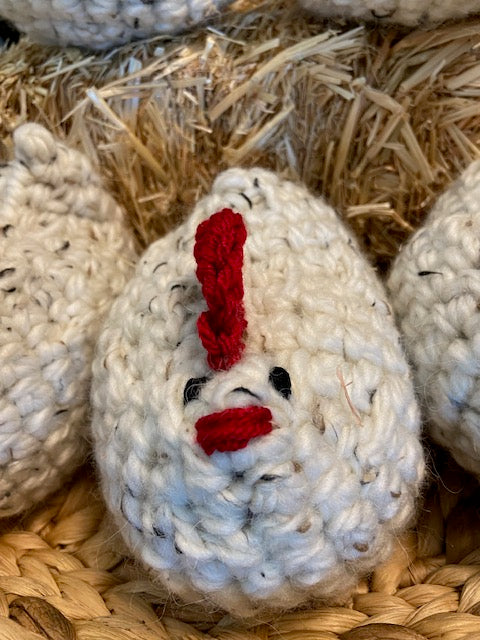 Crocheted HENS CHICKS legacy design - multiple shades available
