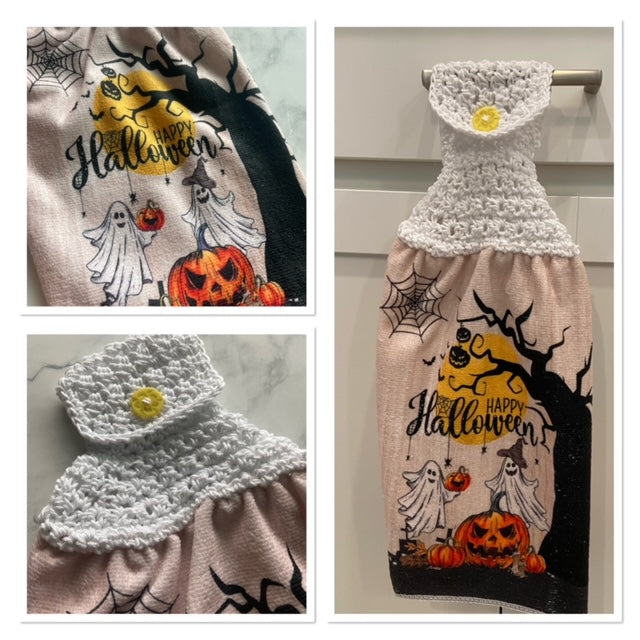 Crochet top kitchen towels | Halloween | Home Decor