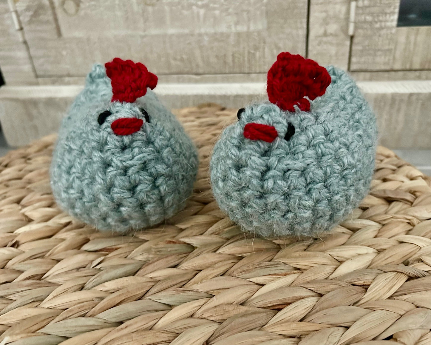Crocheted HENS CHICKS farmhouse design - multiple colors available