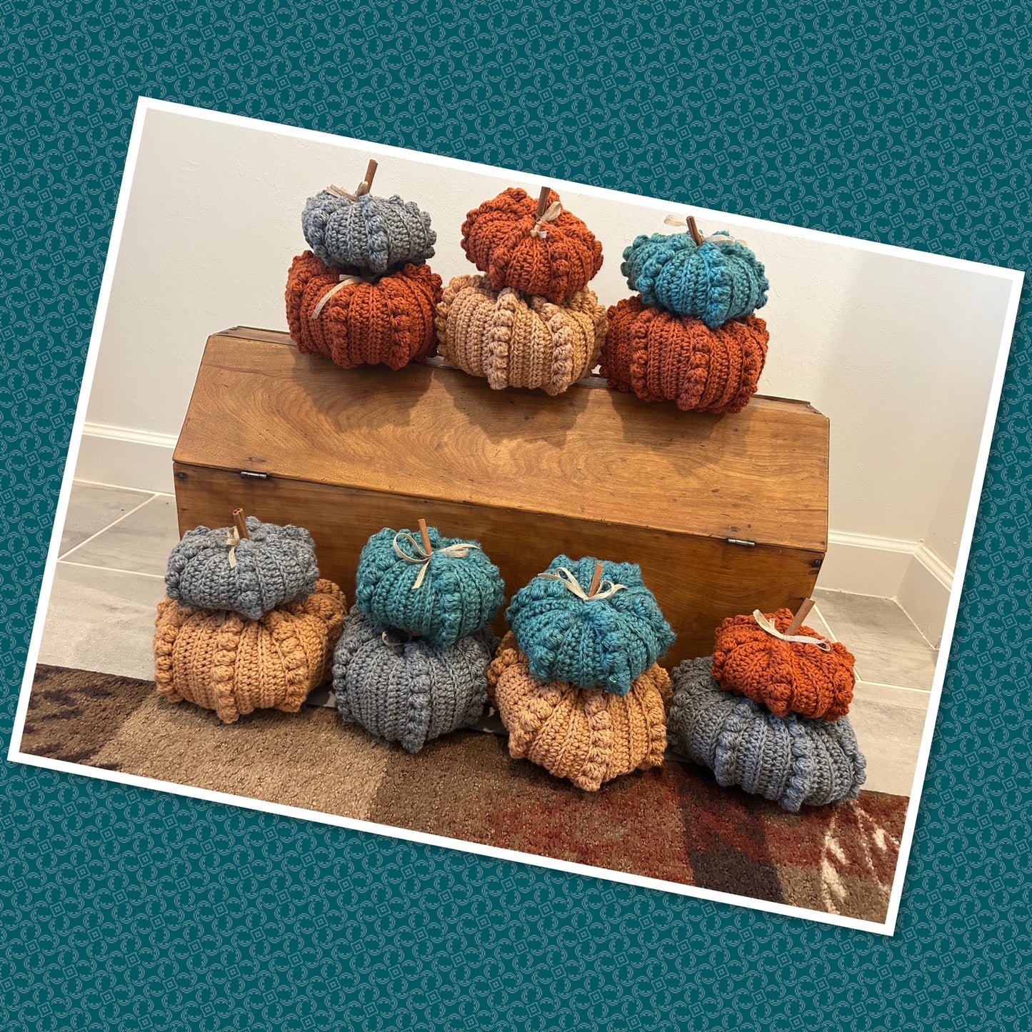 Crochet Fall PUMPKINS | stackable set | handmade | new