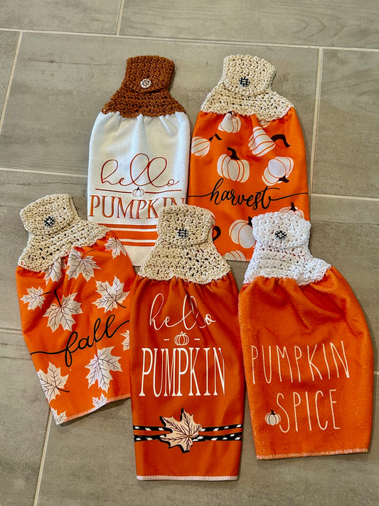 Crochet top kitchen towels | Fall | Home Decor