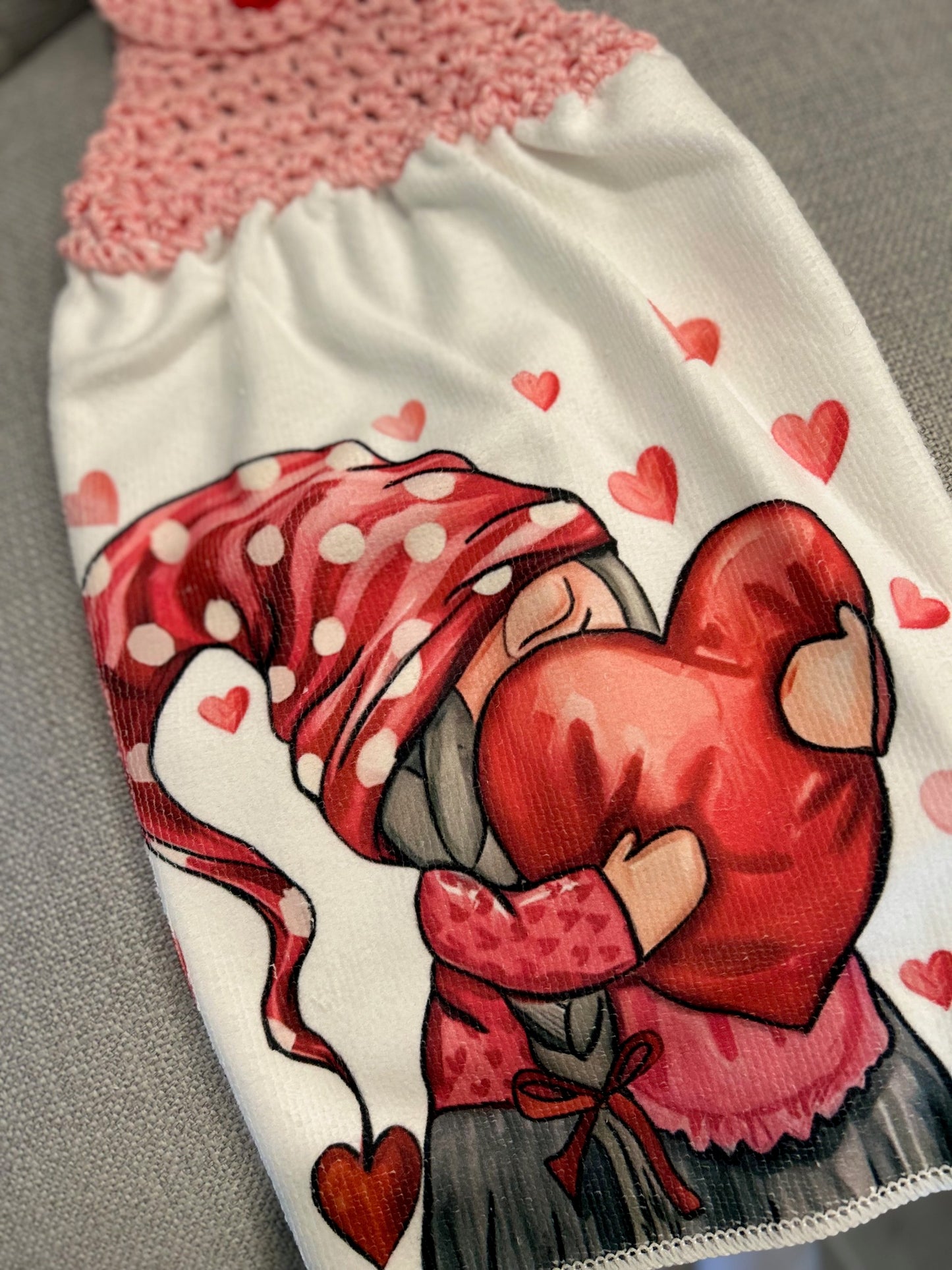 Crochet top kitchen towels | Valentines Day | Gift | Home Decor