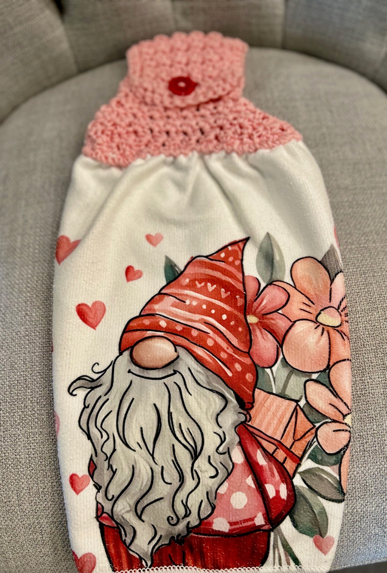 Crochet top kitchen towels | Valentines Day | Gift | Home Decor