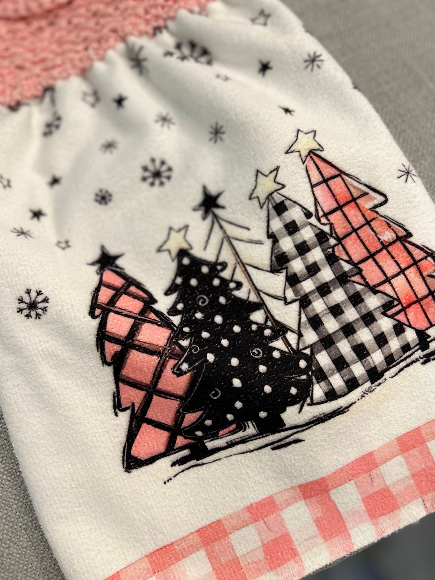 Crochet top kitchen towels | WINTER WONDERLAND | Snow | Holidays | Gift