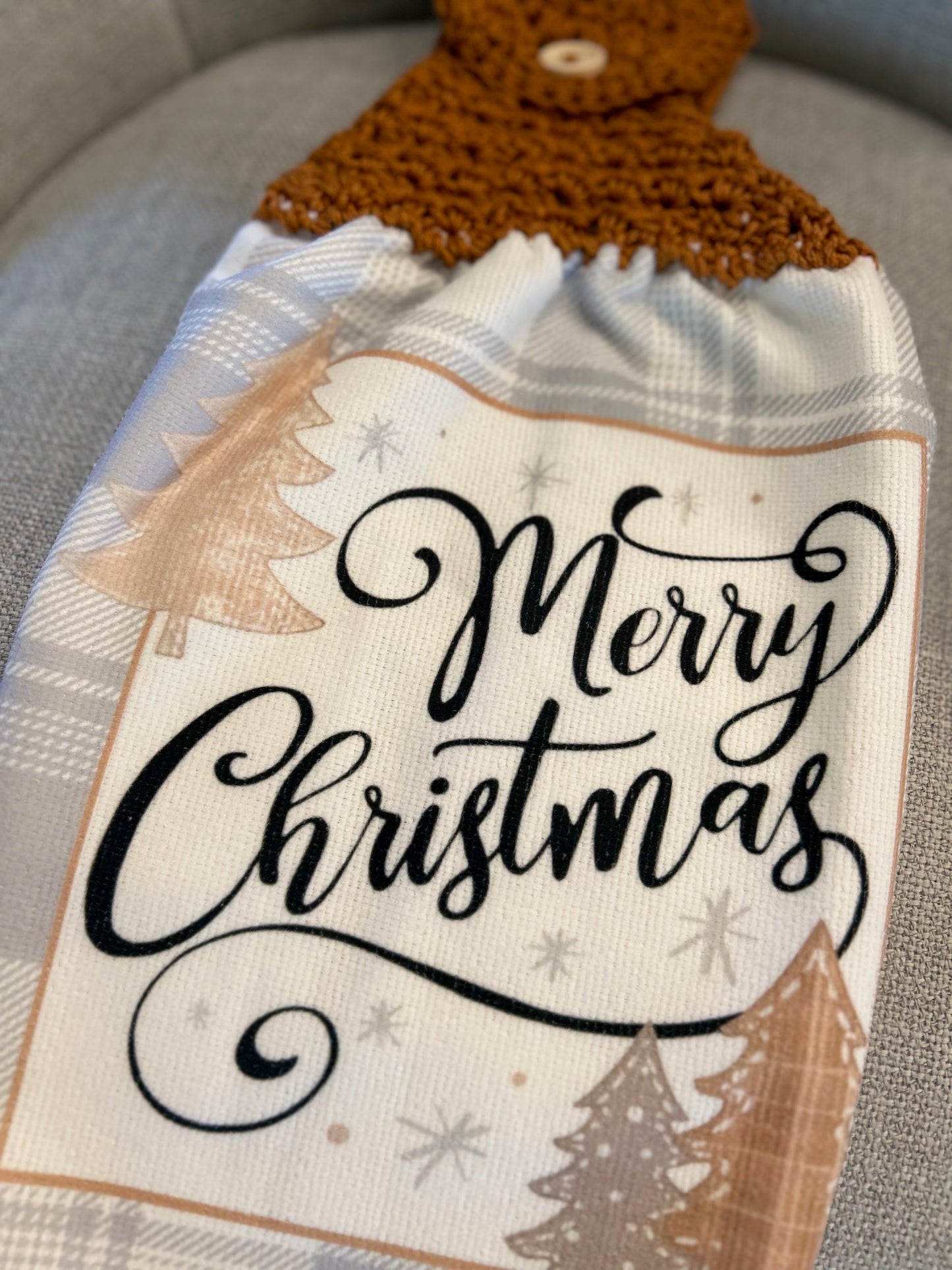 Crochet top kitchen towels |CHRISTMAS FUN | Snow | Holidays | Gift