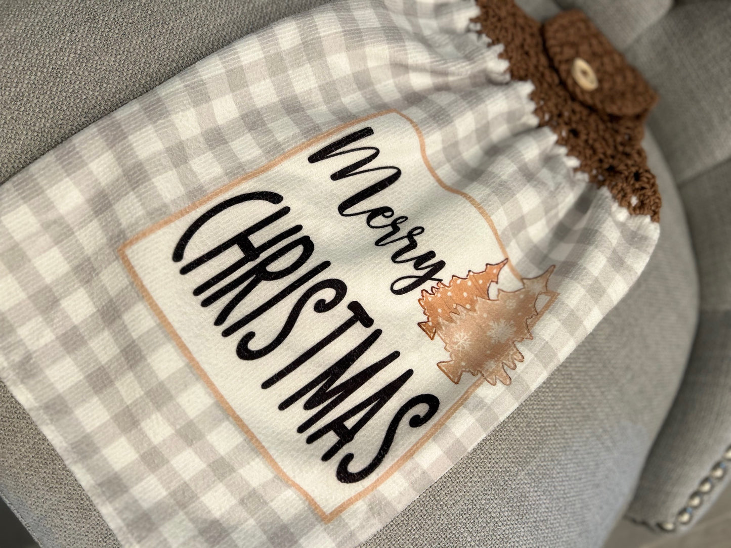 Crochet top kitchen towels |CHRISTMAS FUN | Snow | Holidays | Gift