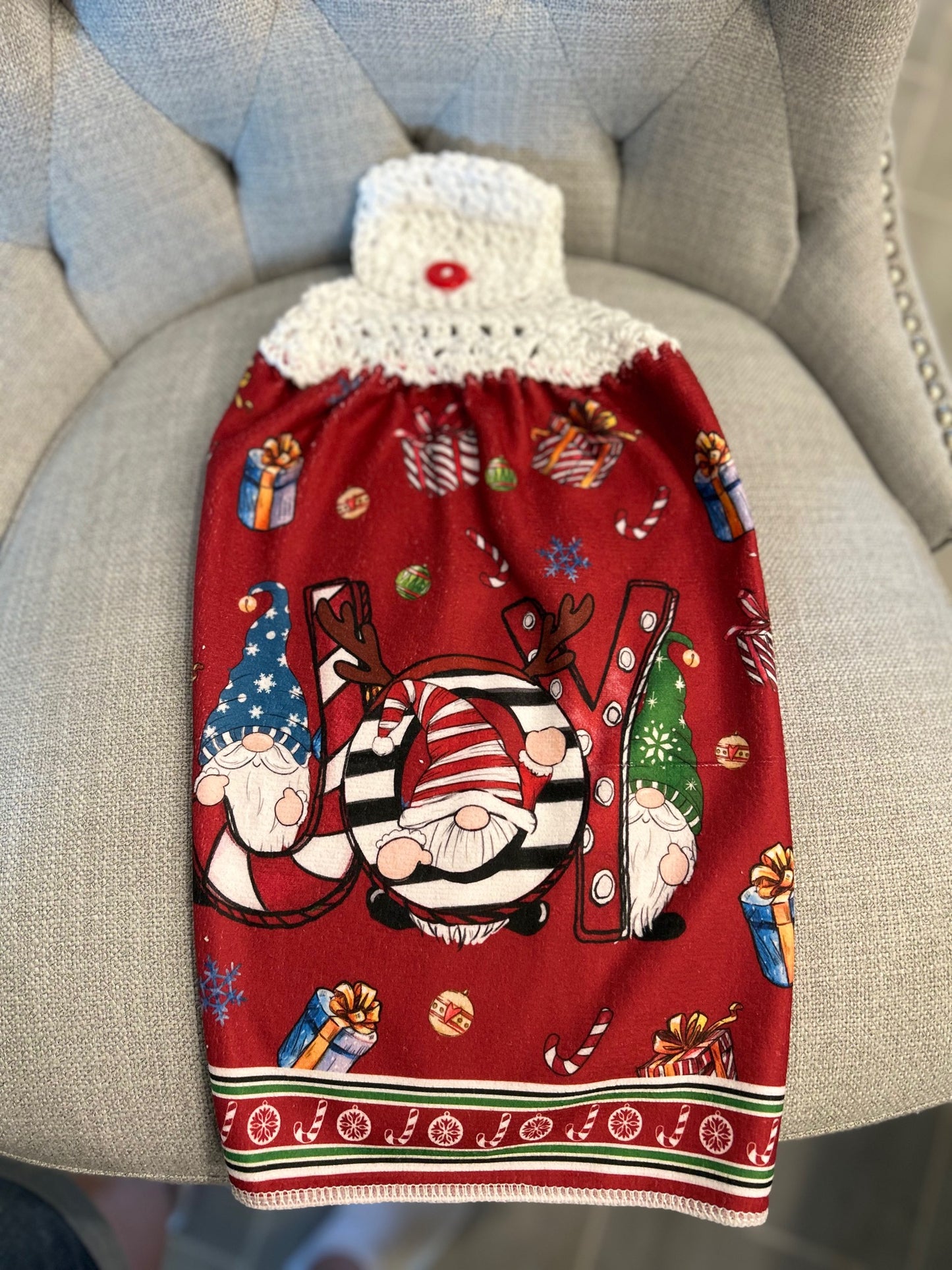 Crochet top kitchen towels |CHRISTMAS FUN | Snow | Holidays | Gift