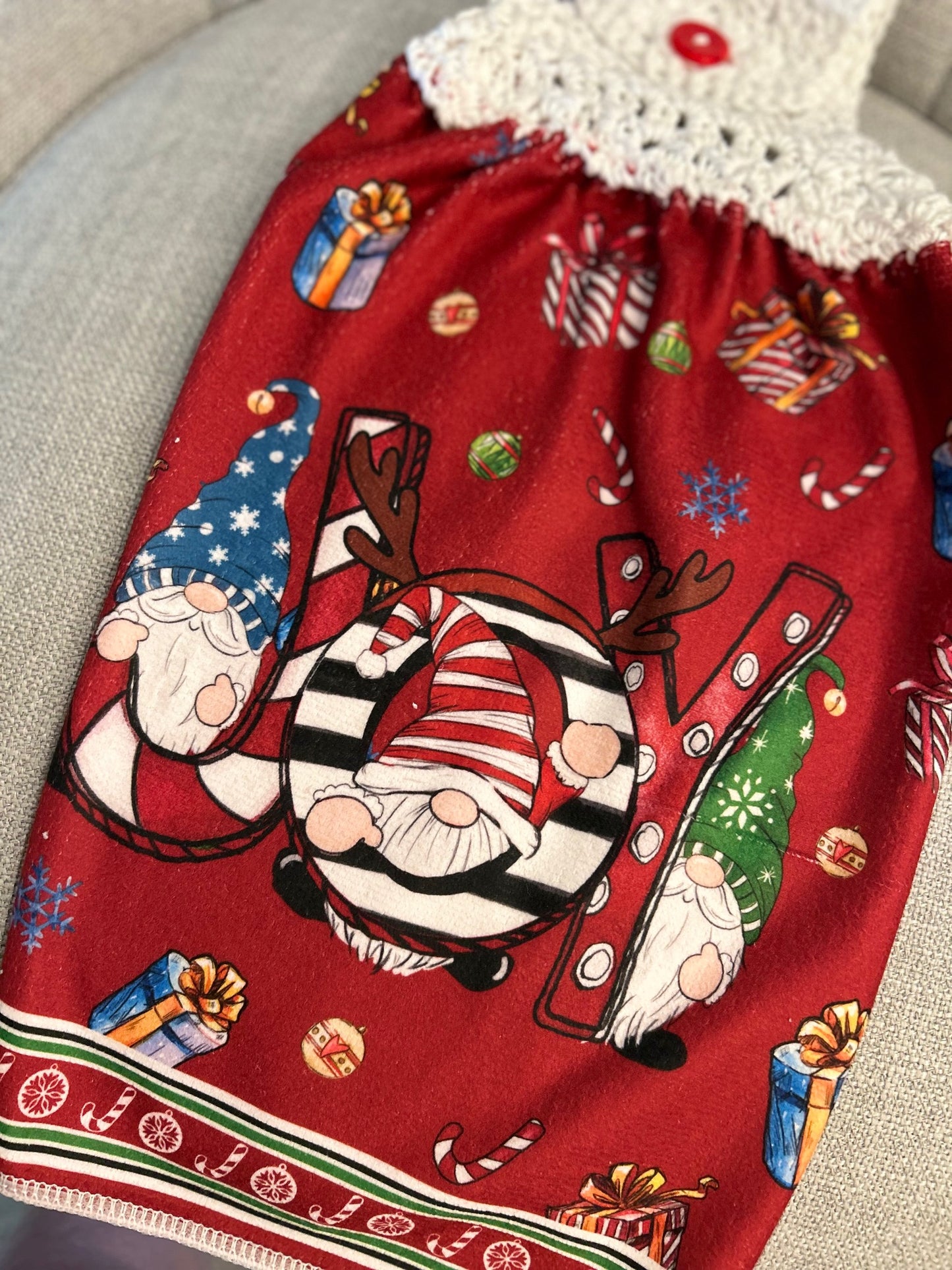 Crochet top kitchen towels |CHRISTMAS FUN | Snow | Holidays | Gift