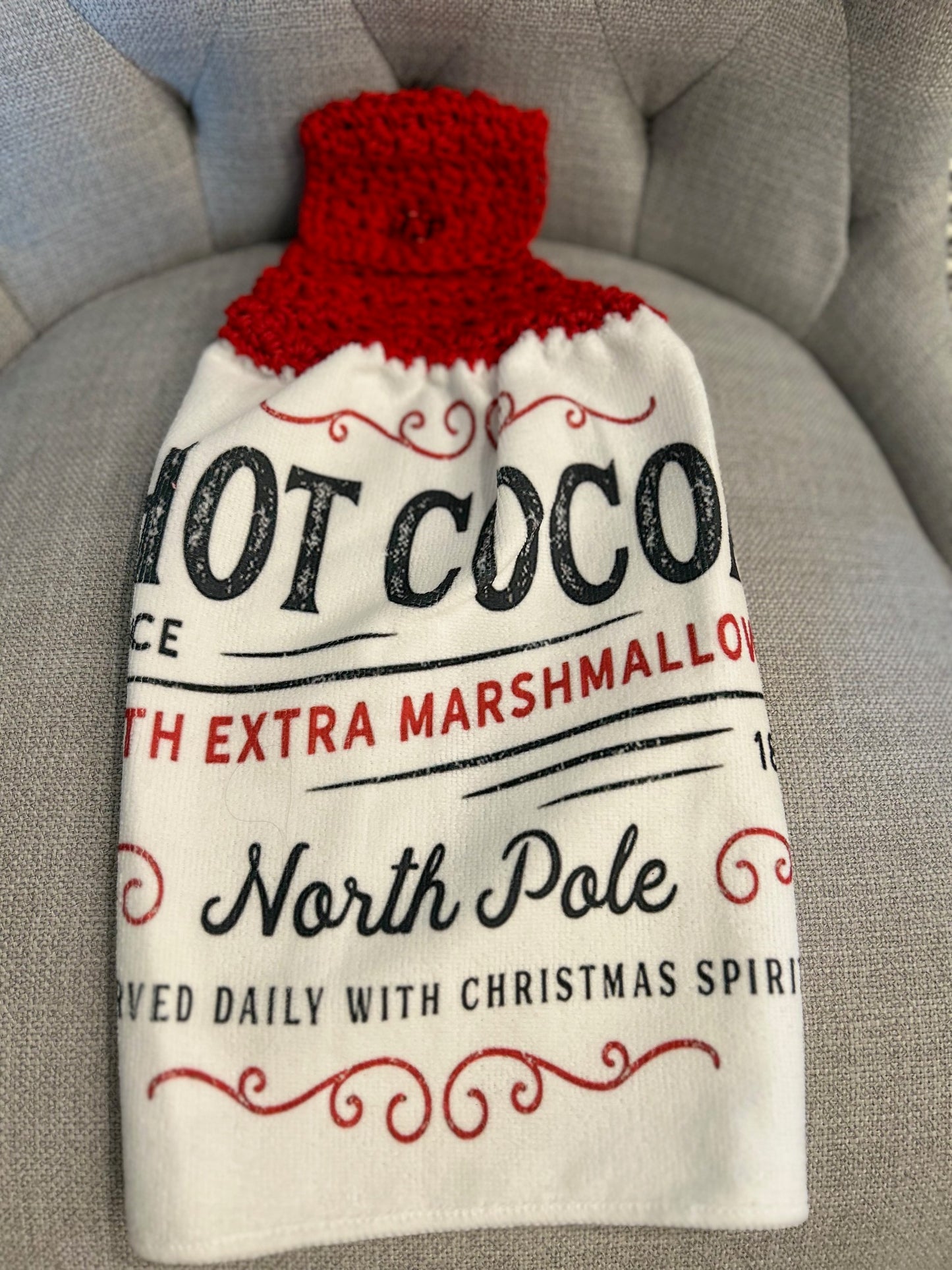 Crochet top kitchen towels |CHRISTMAS FUN | Snow | Holidays | Gift
