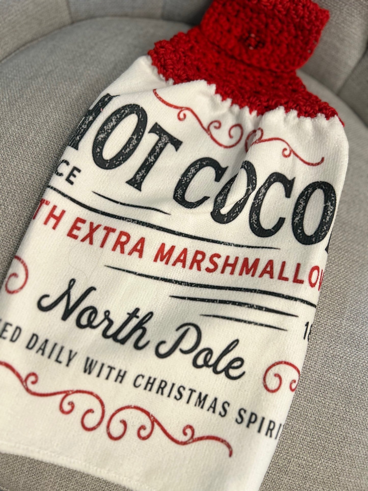 Crochet top kitchen towels |CHRISTMAS FUN | Snow | Holidays | Gift