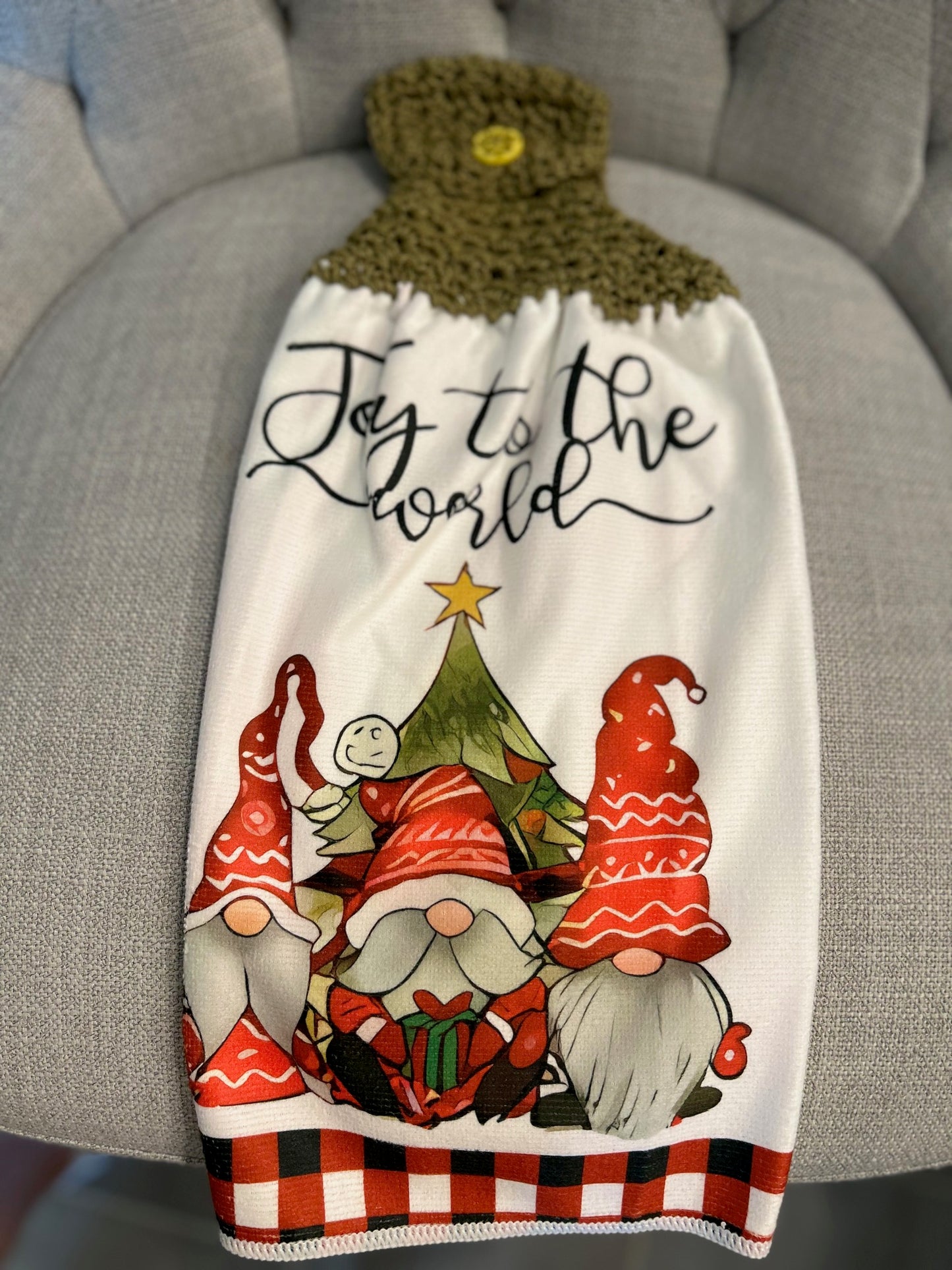 Crochet top kitchen towels |CHRISTMAS FUN | Snow | Holidays | Gift