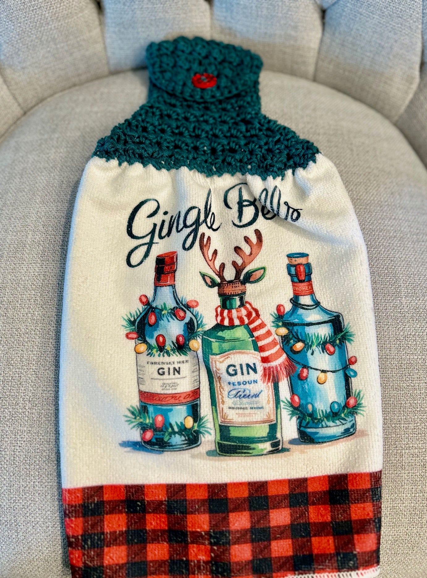 Crochet top kitchen towels | HOLIDAY PARTY CELEBRATION | Snowman | Drinks | Gift