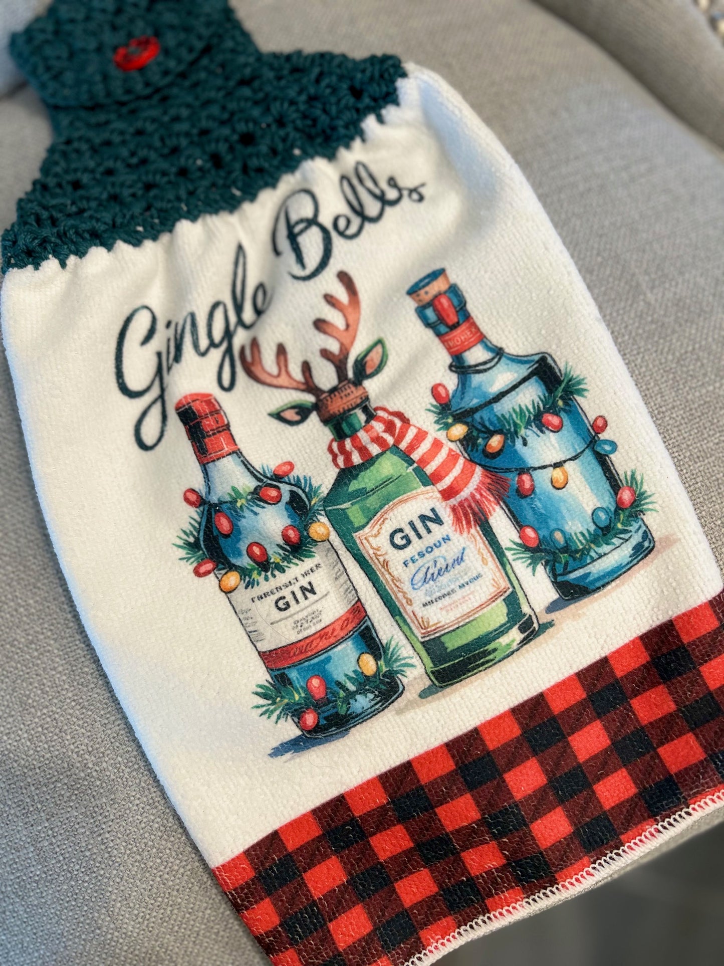 Crochet top kitchen towels | HOLIDAY PARTY CELEBRATION | Snowman | Drinks | Gift
