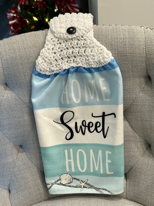 Crochet top | kitchen towel Beach collection ‘home sweet home’