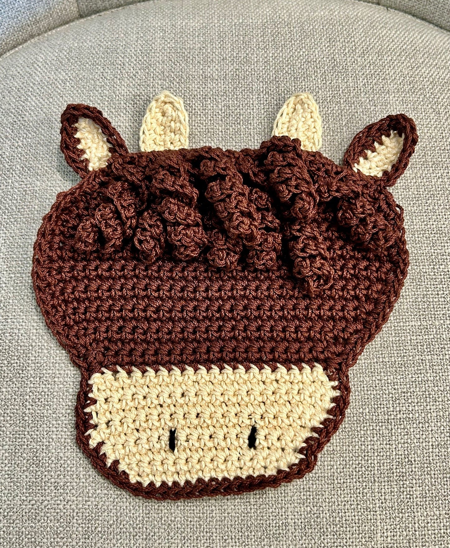 Crochet Pot Holders | Hot Pads | Cows | Farm Decor | Countertop | gift | Highland Cow | Unique