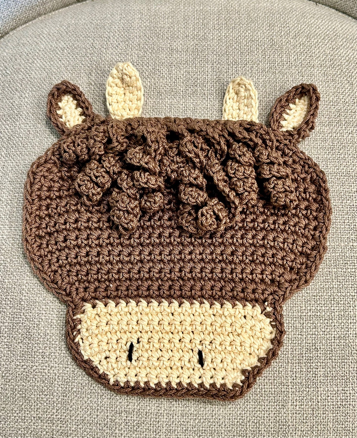 Crochet Pot Holders | Hot Pads | Cows | Farm Decor | Countertop | gift | Highland Cow | Unique