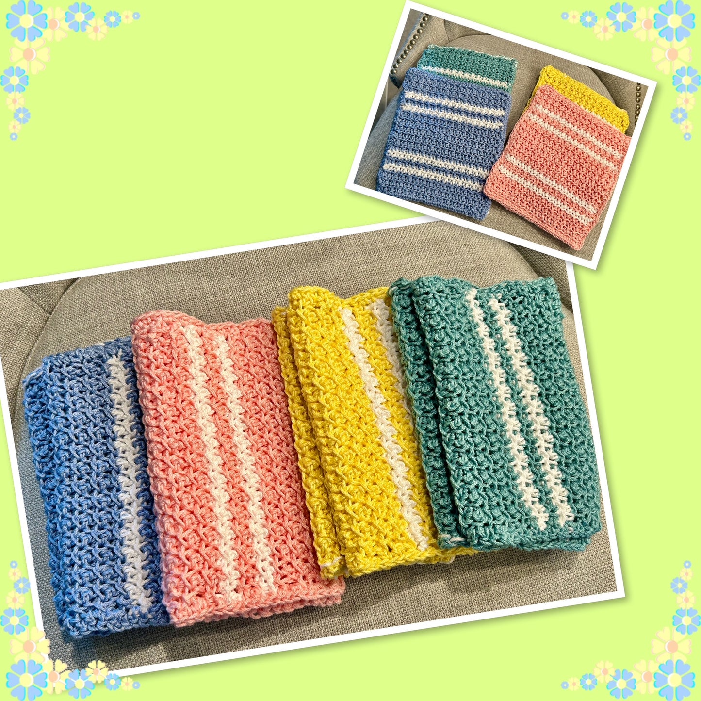 Crochet | Hand Towels| Dish Towels | Beach Theme | Unique
