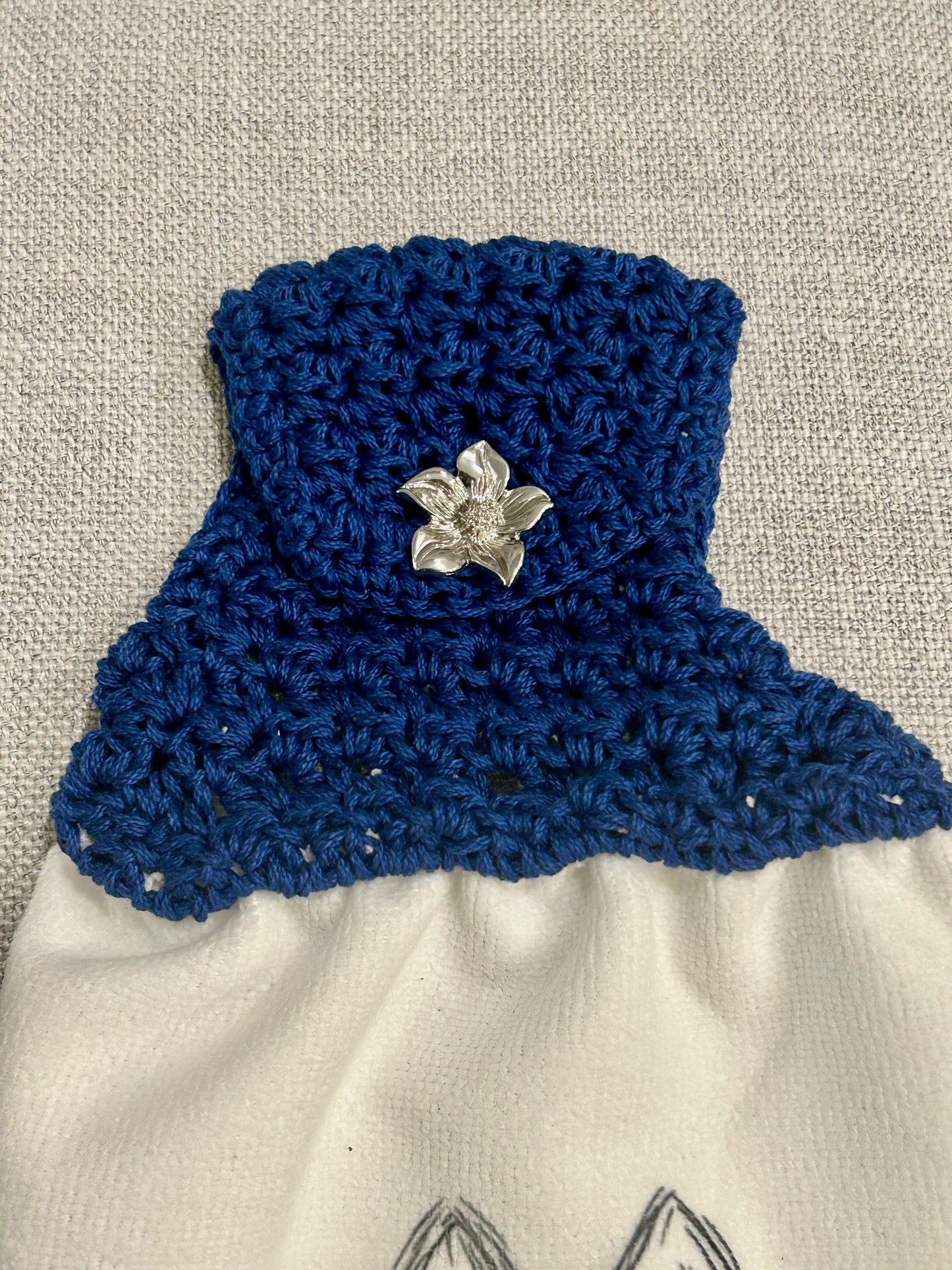 Crochet towel topper kitchen | EASTER | SPRING | Bunny Outline multiple colors