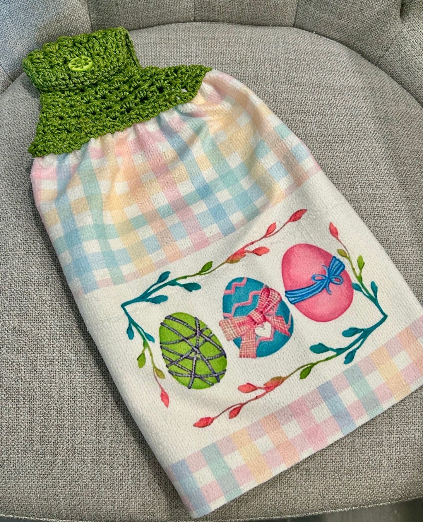 Crochet towel topper kitchen | EASTER BUNNY SPRING