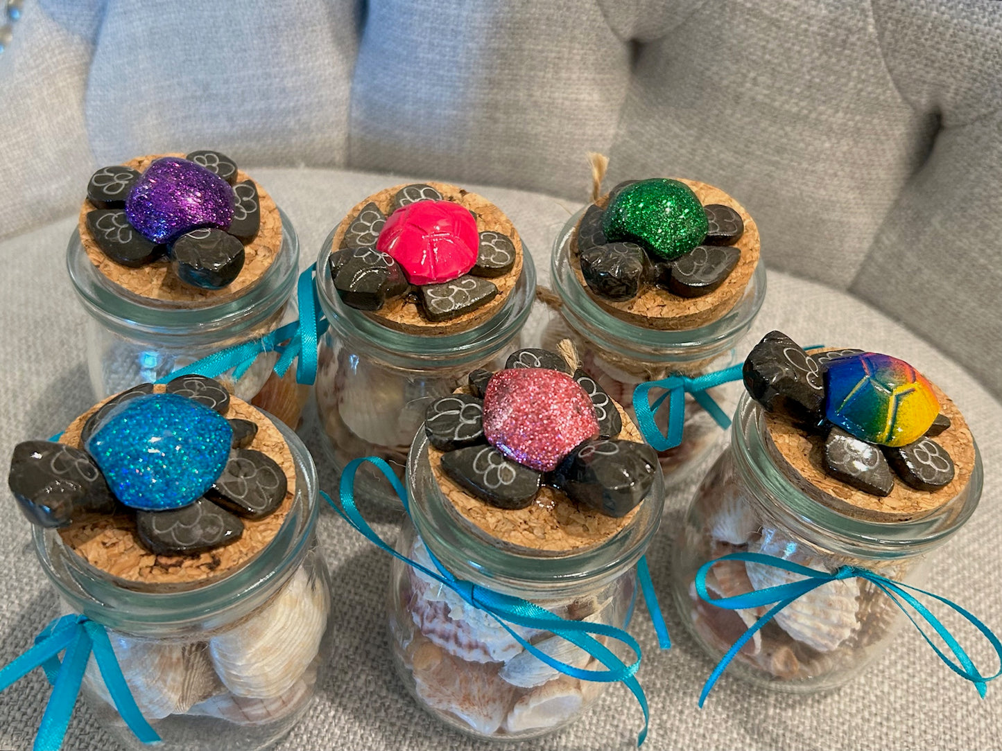 SHELLS BEACH Treasure  Collection | Hand carved marble turtle lids