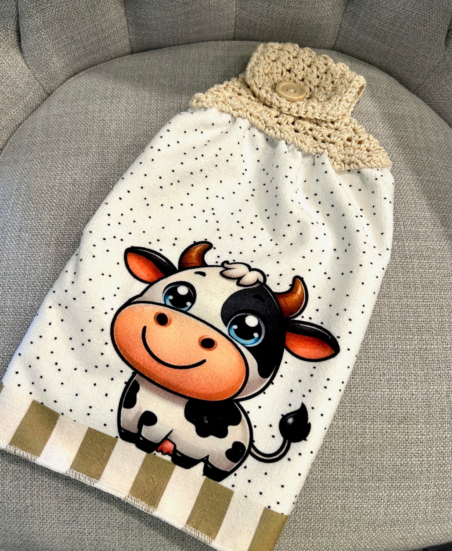 Crochet top | Kitchen towel | Cow collection | FUNNY Cows Bulls