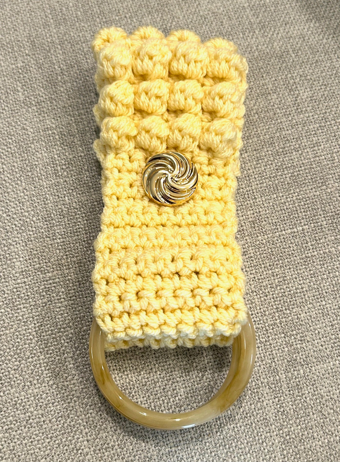 Crocheted TOWEL HOLDER better design with wider loop
