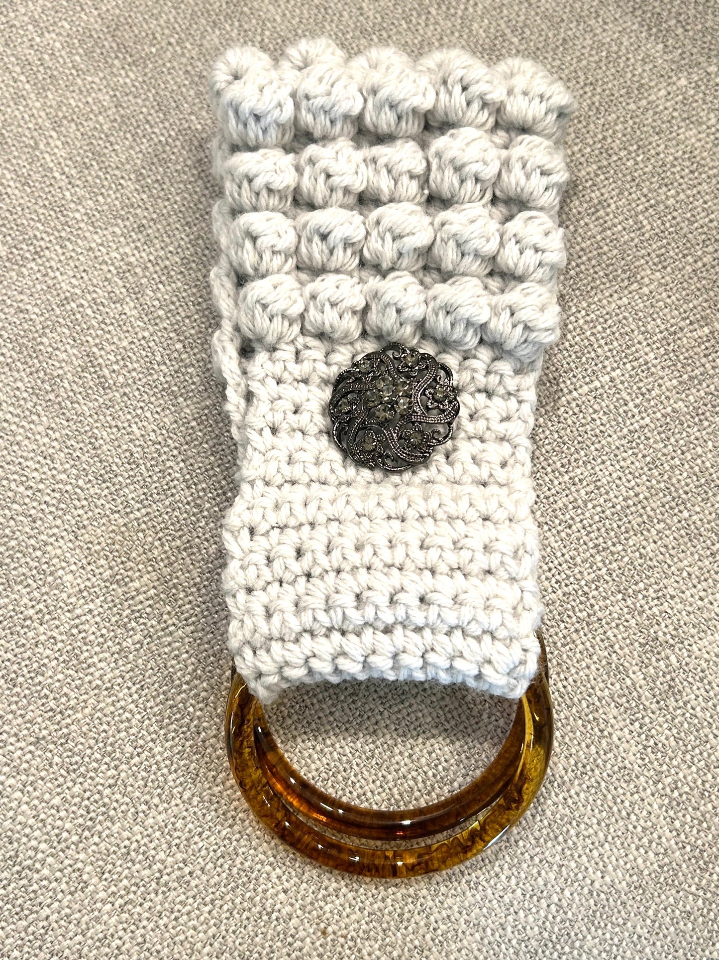 Crocheted TOWEL HOLDER better design with wider loop