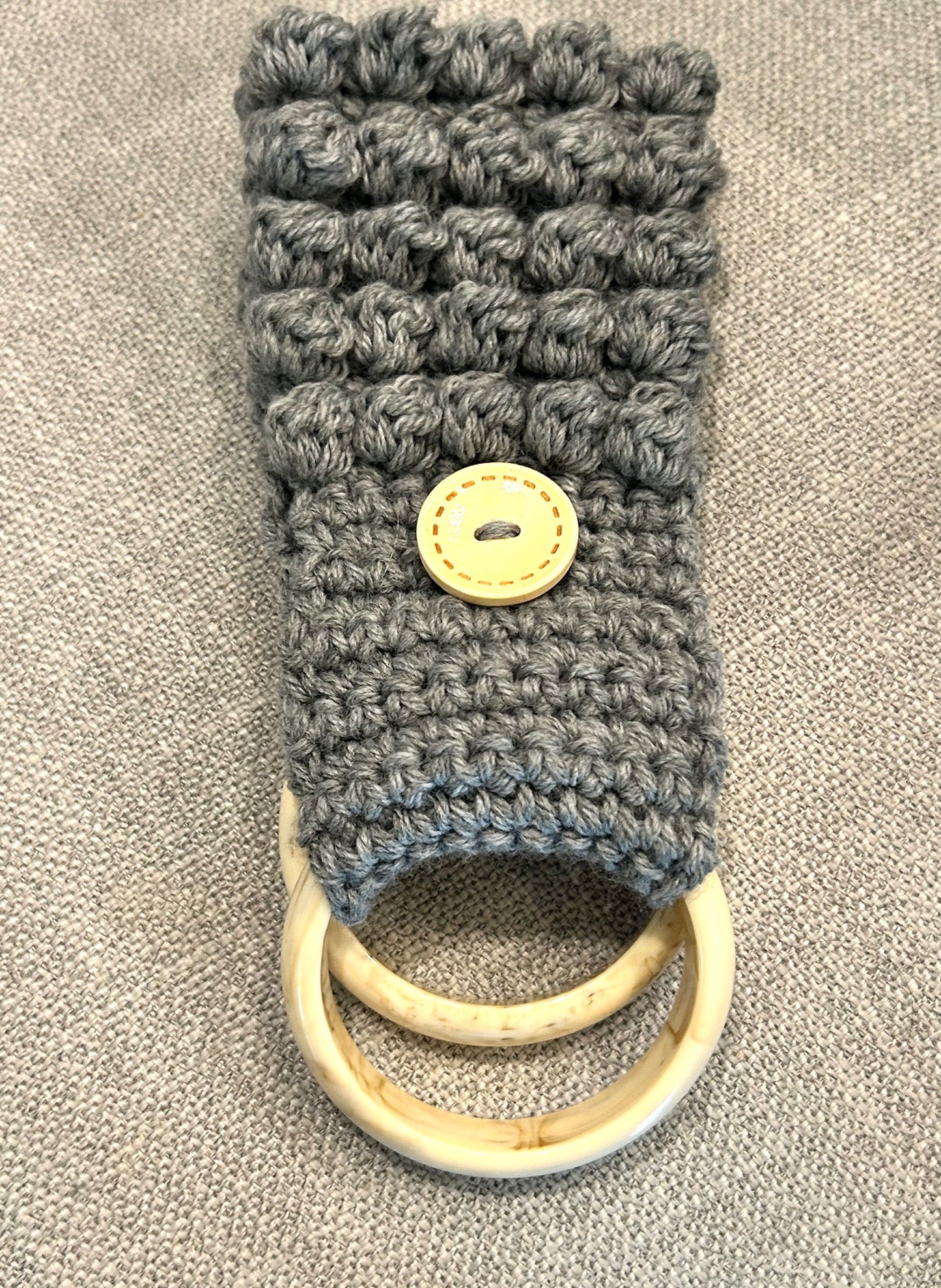 Crocheted TOWEL HOLDER better design with wider loop