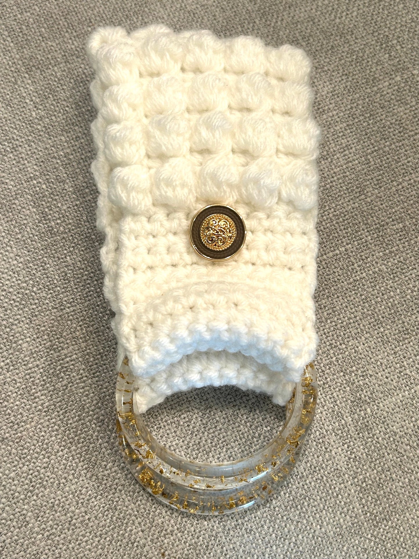 Crocheted TOWEL HOLDER better design with wider loop