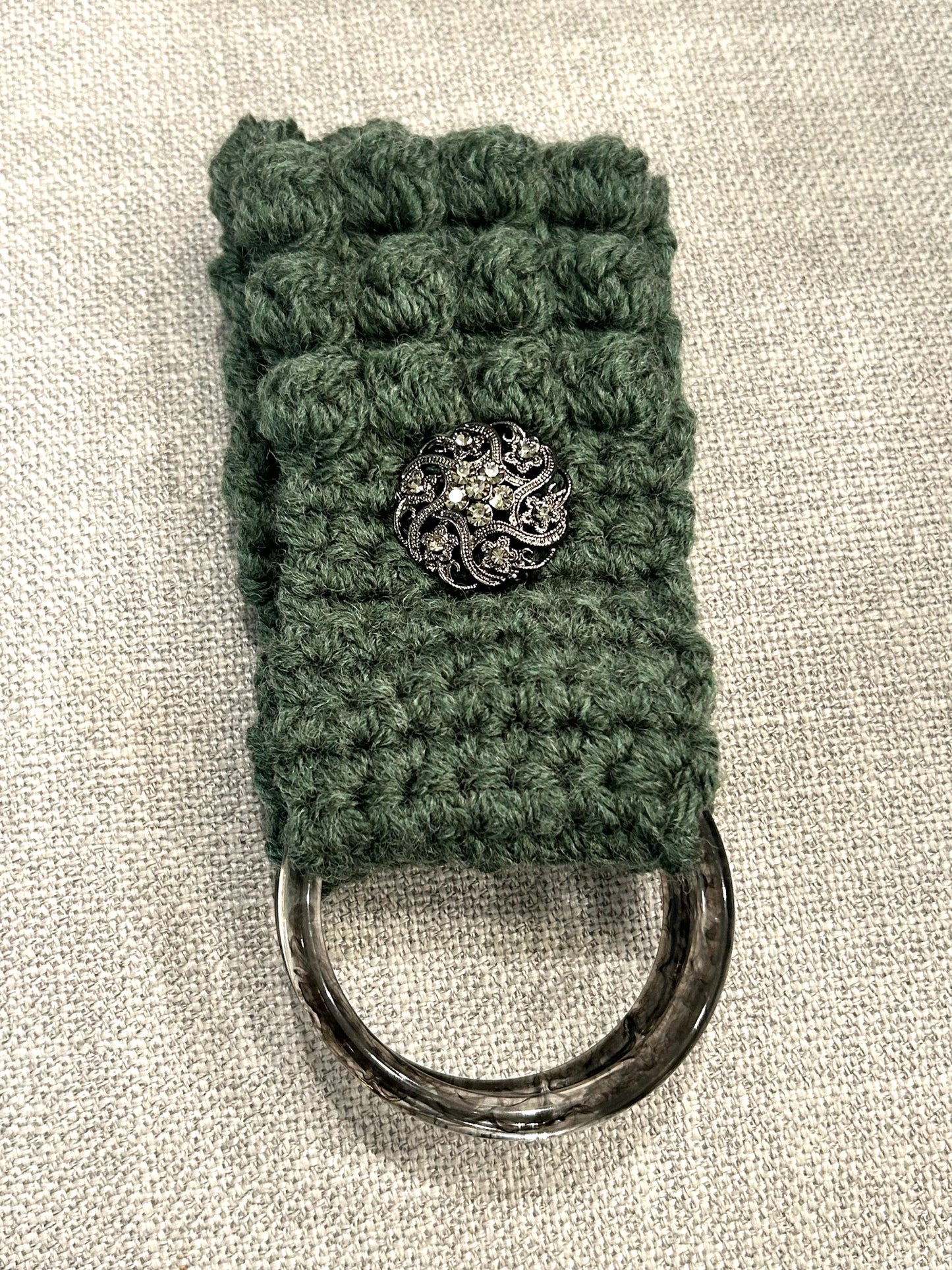 Crocheted TOWEL HOLDER better design with wider loop