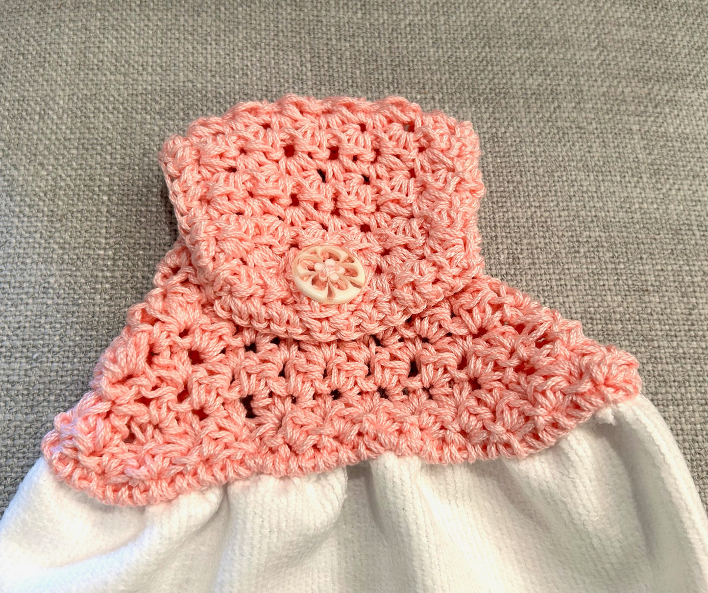 Crochet top | Kitchen towel | SPRING BUNNY | Pink Gift Home Decor
