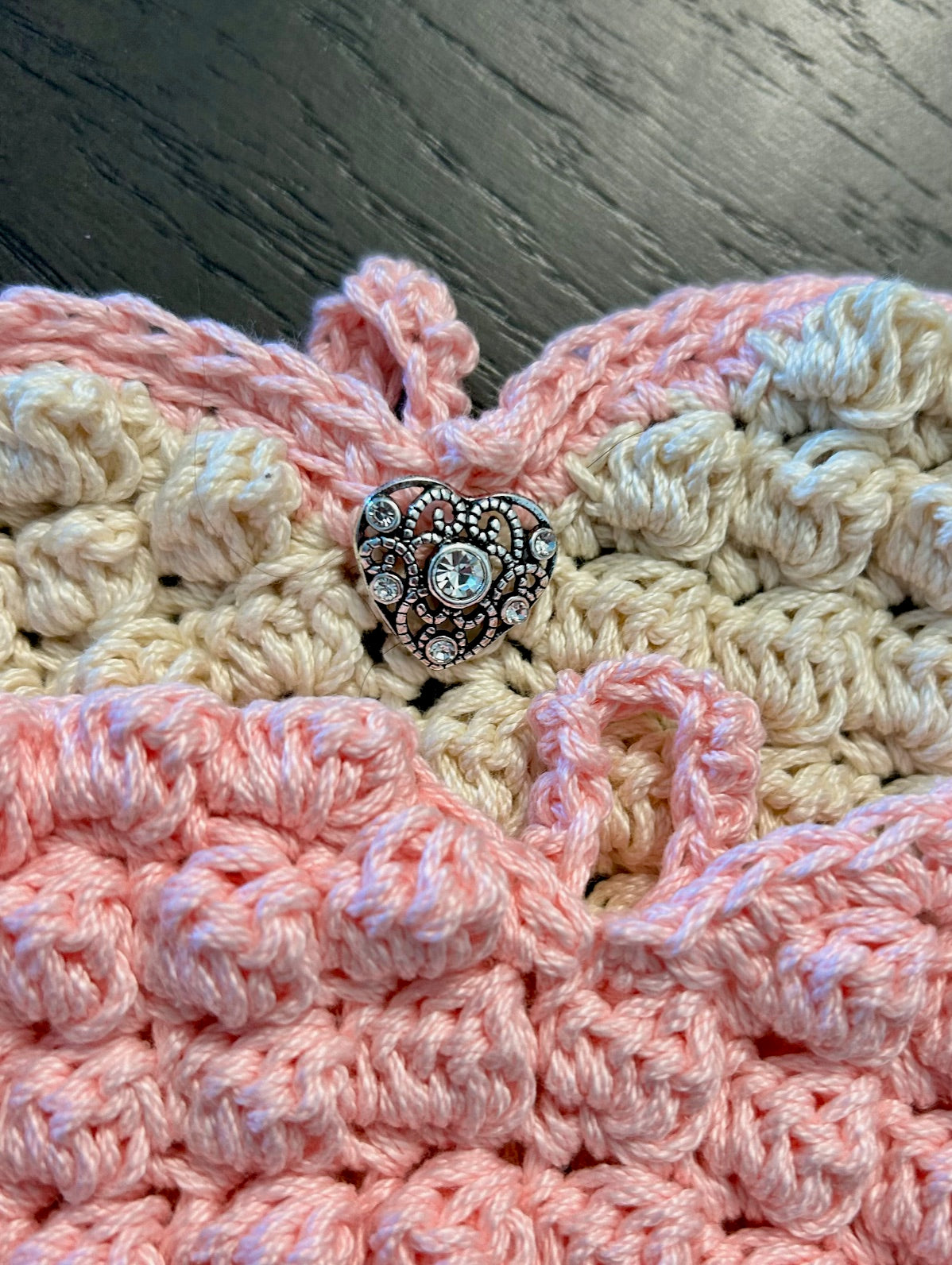 Crochet set of 2 | Hearts | Hot Pads | Countertop | gift |