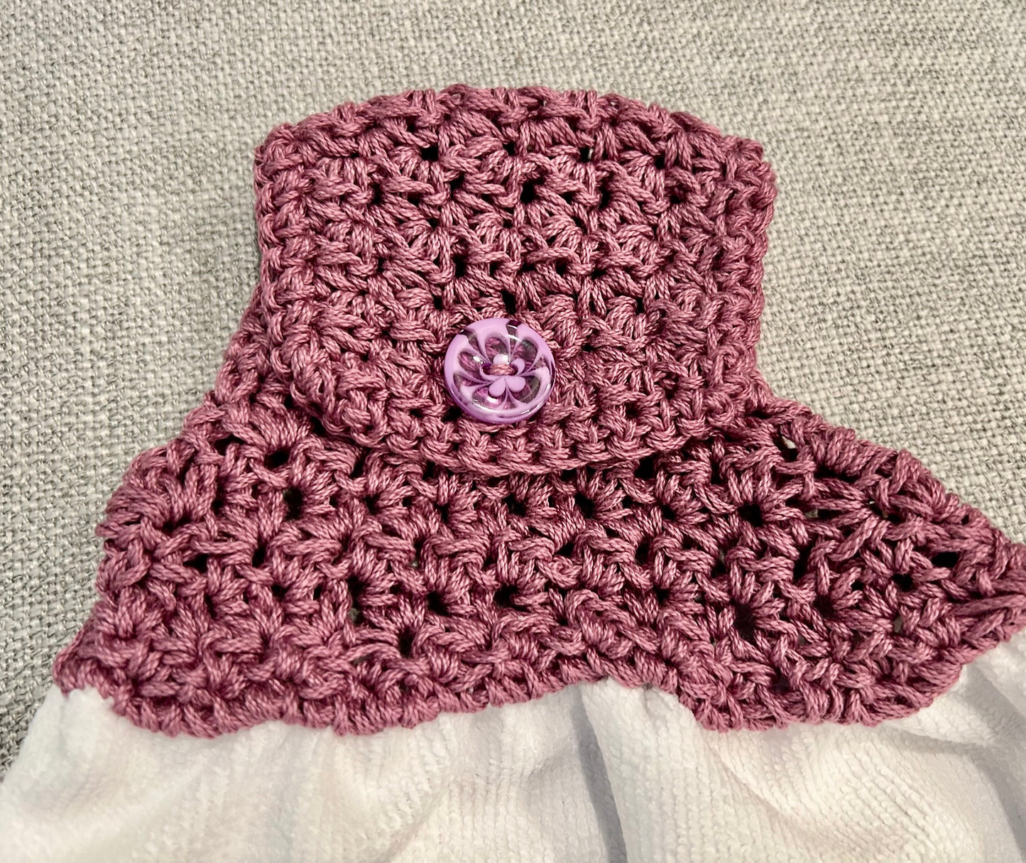 Crochet top | Kitchen towel | TULIPS Mason Jars FLOWERS | Spring Summer Gift Home Decor