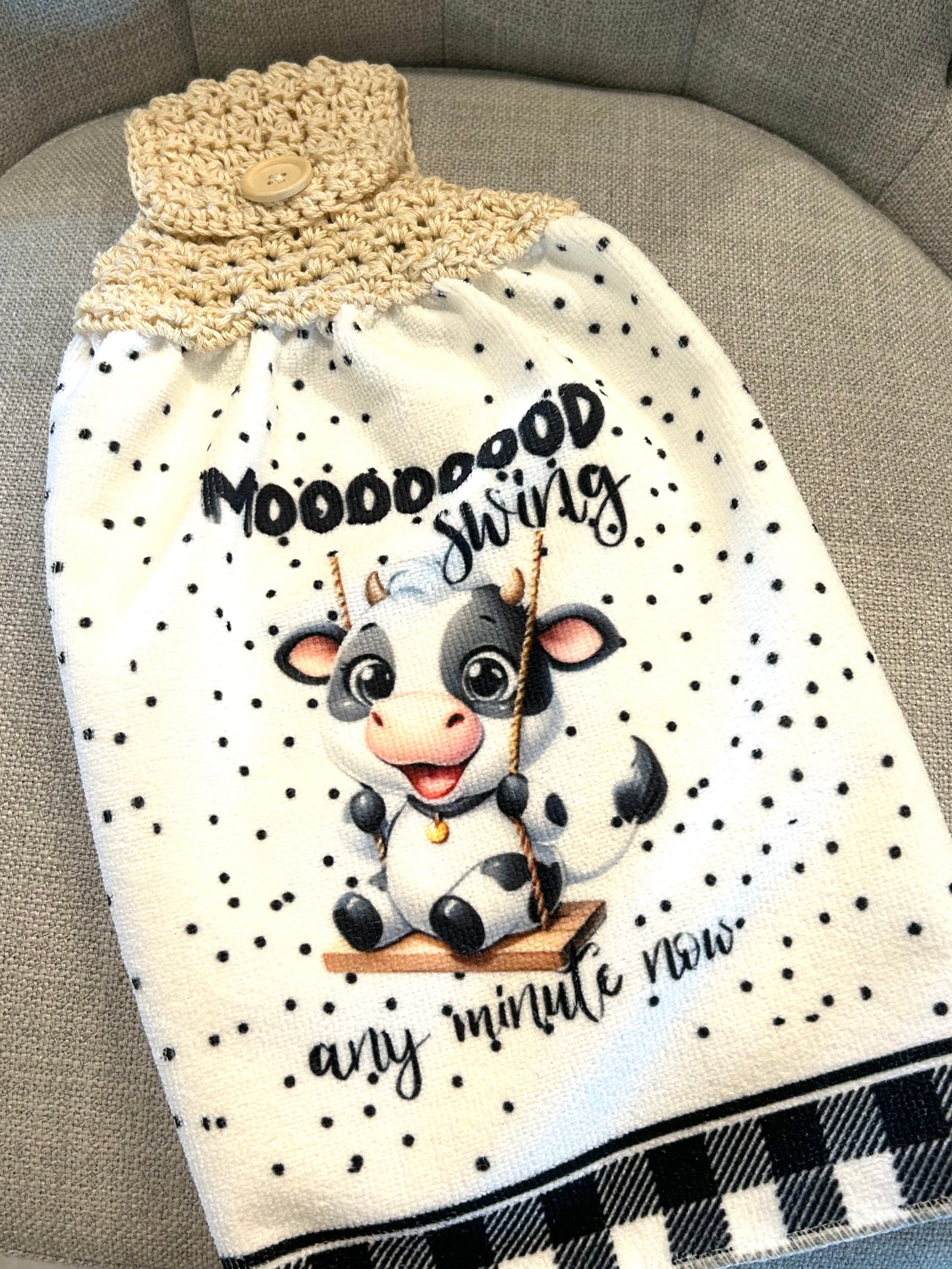 Crochet top | Kitchen towel | Cow collection | FUNNY Cows Bulls