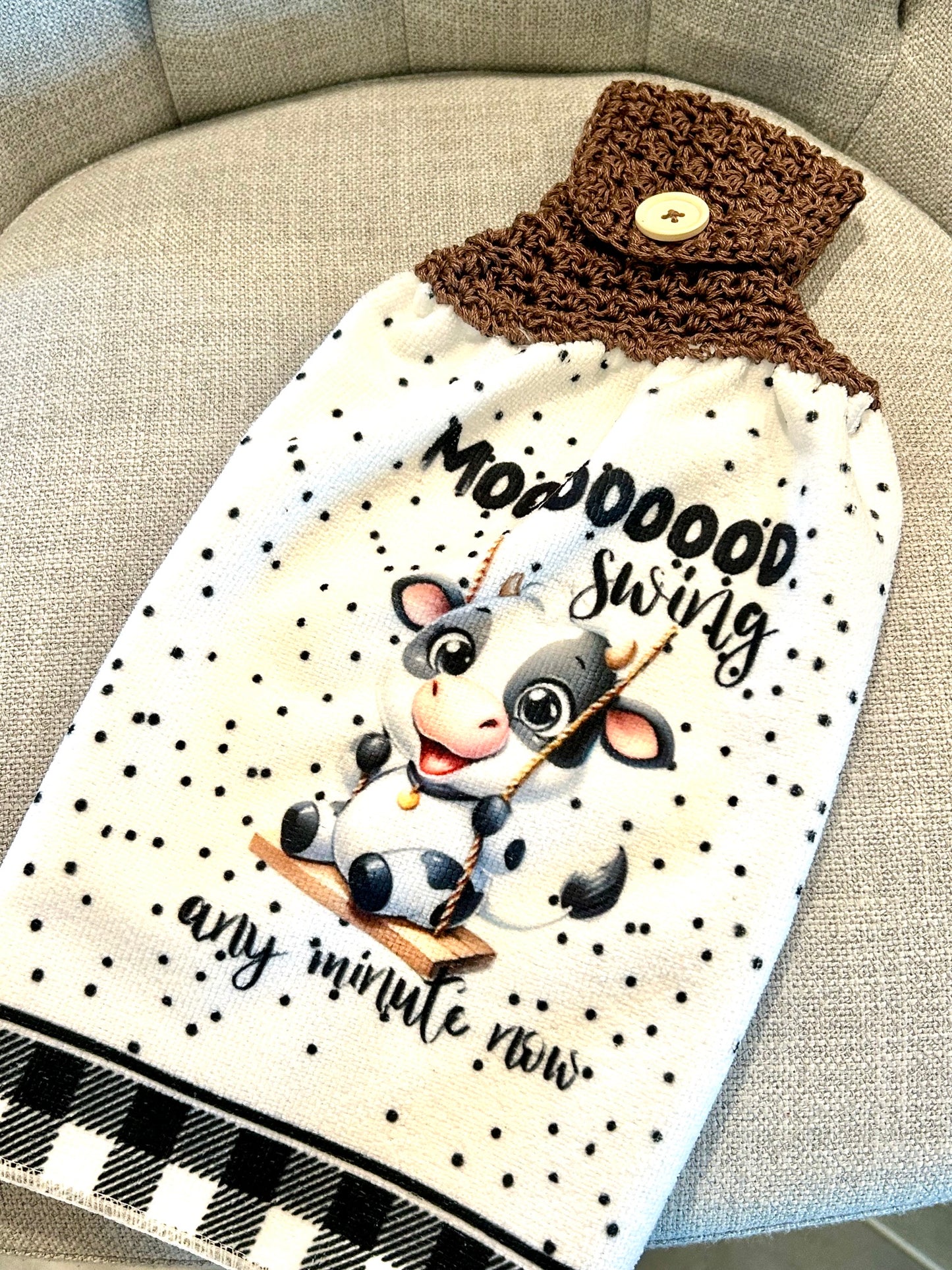 Crochet top | Kitchen towel | Cow collection | FUNNY Cows Bulls