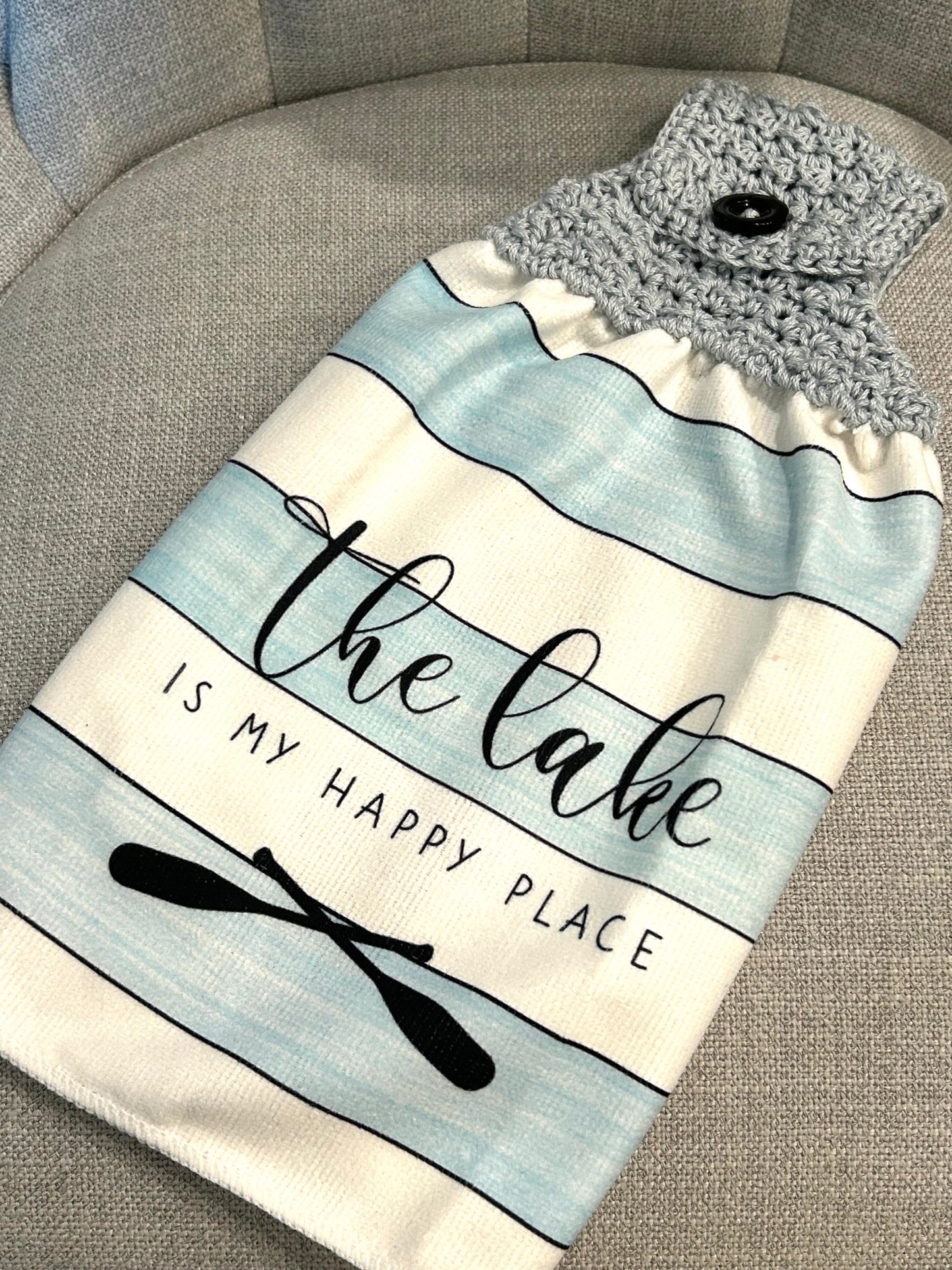 Crochet top | Kitchen towel | SUMMER BOATING | LAKE TIME | Gift Home Decor