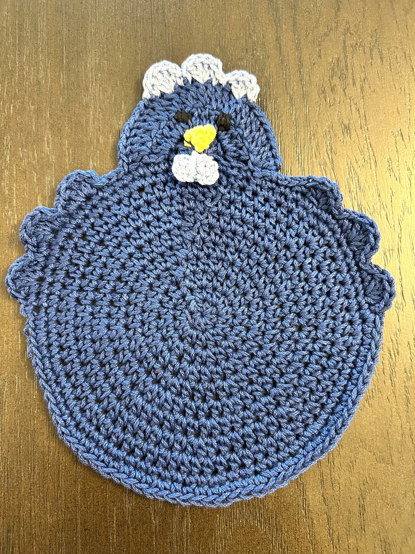 Crochet Potholder Hot Pads | HEN CHICKEN | Farm Decor | countertop | gift | Unique