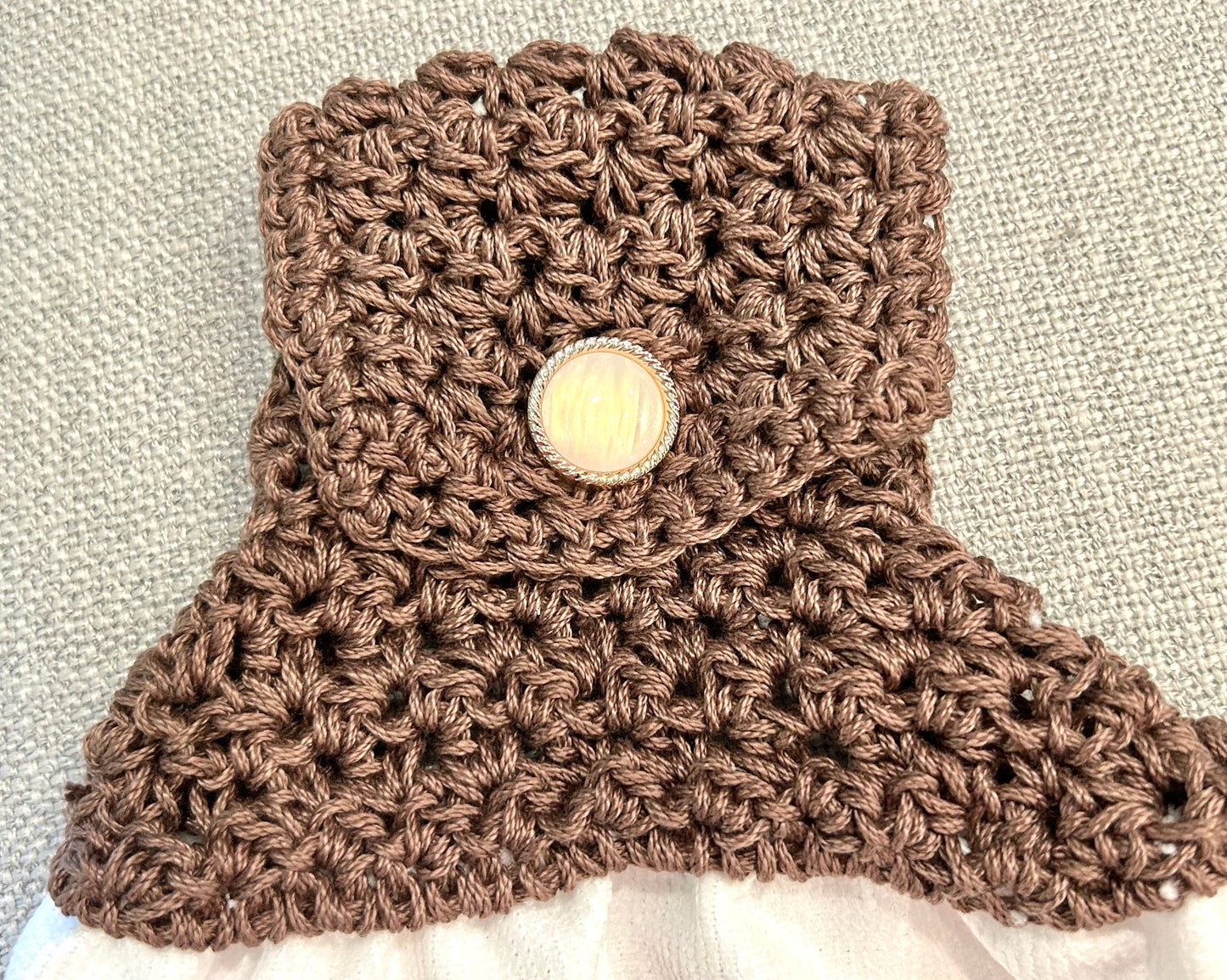 Crochet top kitchen towel | FARM LIFE and Cute Cows | Beautiful Home Decor Gift