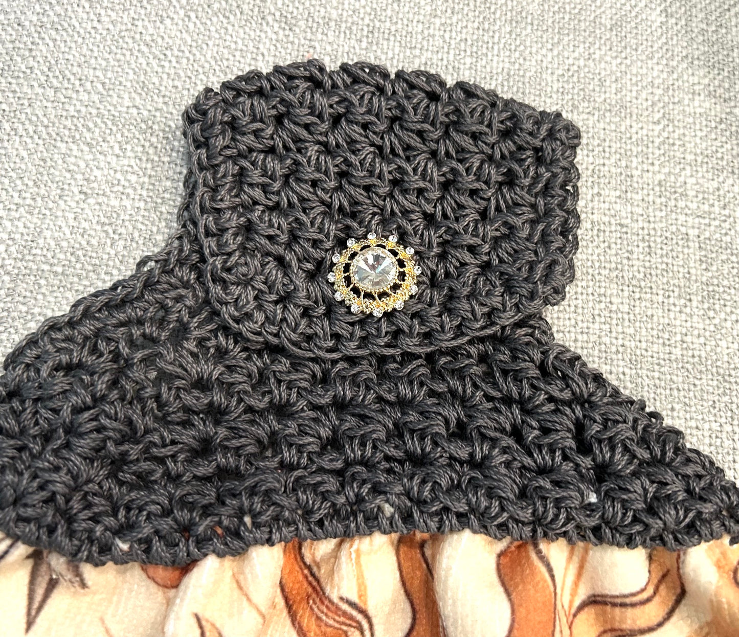 Crochet top | Kitchen towel | Bohemian Floral and Sun Design |Gift Home Decor