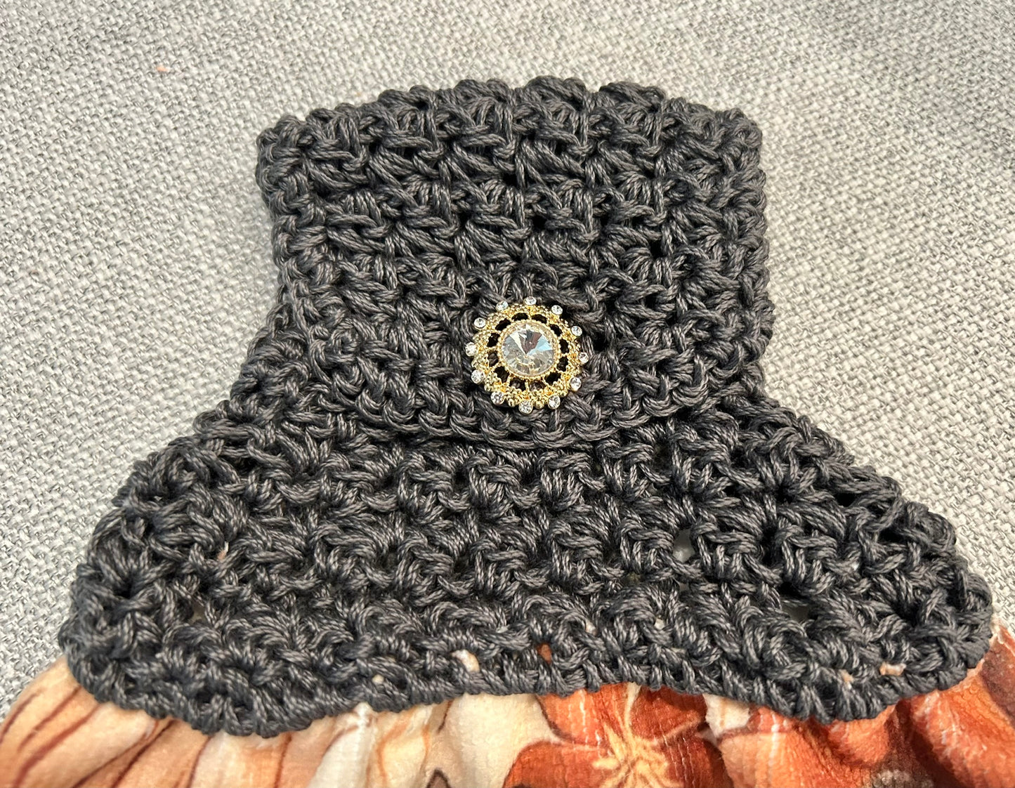 Crochet top | Kitchen towel | Bohemian Floral and Sun Design |Gift Home Decor