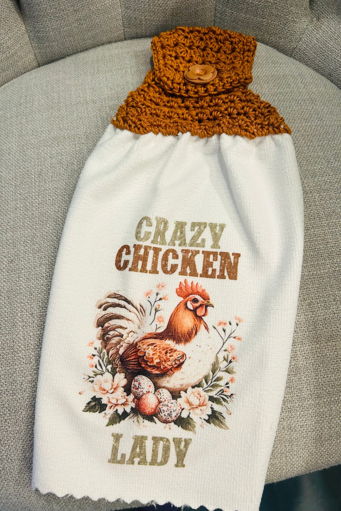 Chicken Hen Rooster collection| Crochet top kitchen | Farm Life Fun Sayings| Home Decor Gift