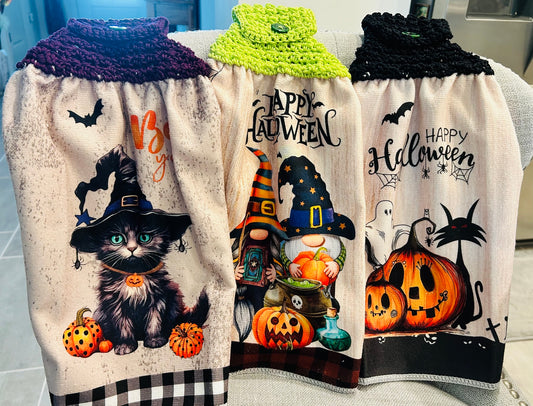 Crochet top | HALLOWEEN Home Decor| Kitchen Towels Gift - group 1
