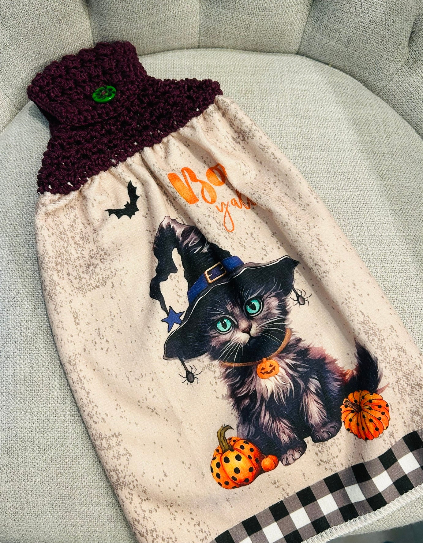 Crochet top | HALLOWEEN Home Decor| Kitchen Towels Gift - group 1