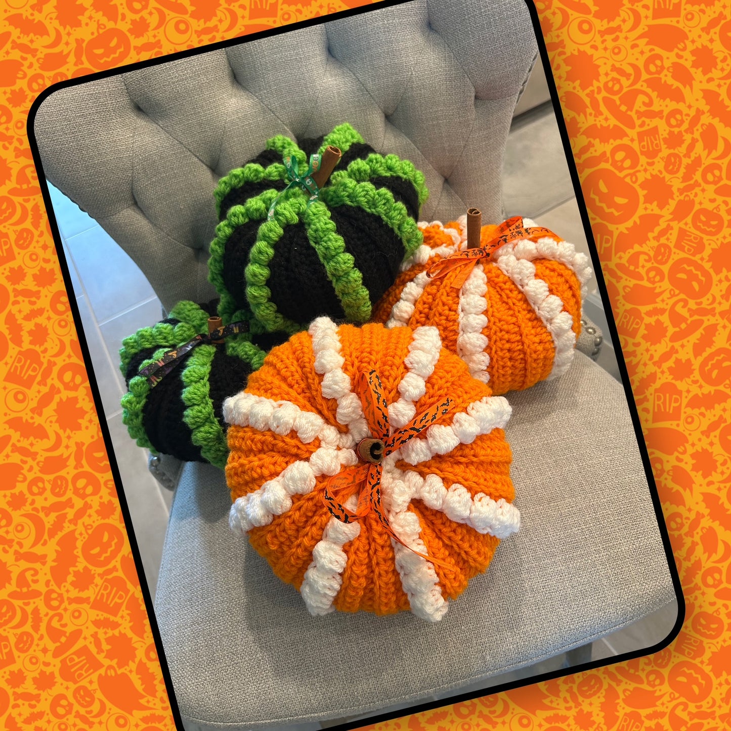 Crochet PUMPKINS | HALLOWEEN Decor | Handmade Reusable | Fun Gift