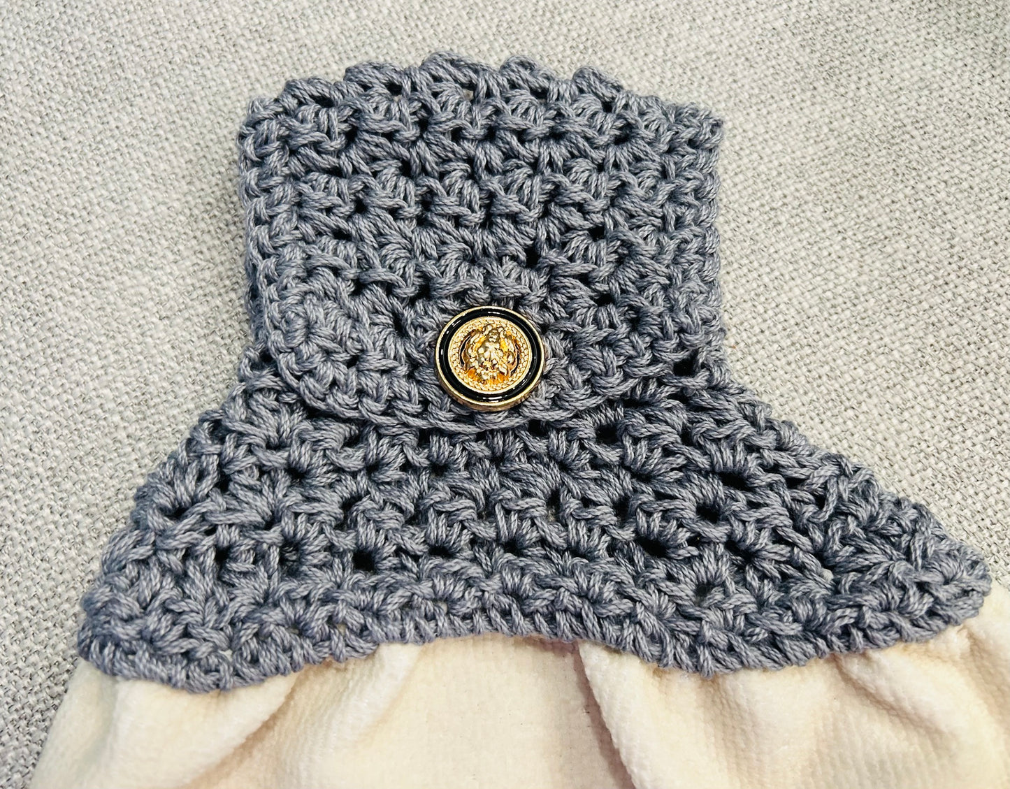 Crocheted top | Kitchen towel | Chicken Hen collection | Color choice | Home Decor Gift