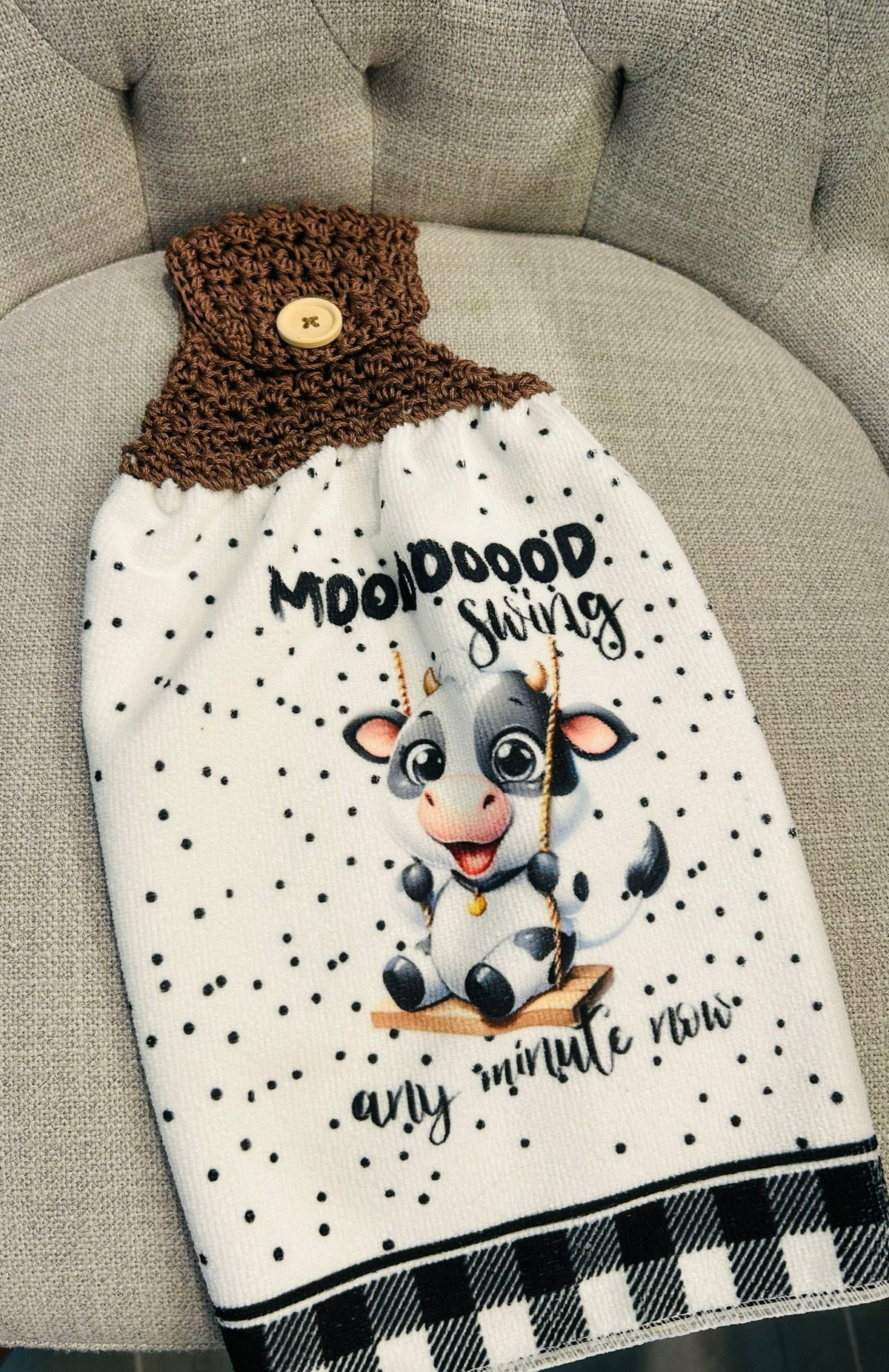 Crochet top | Kitchen towel | Cow collection | FUNNY Cows Bulls