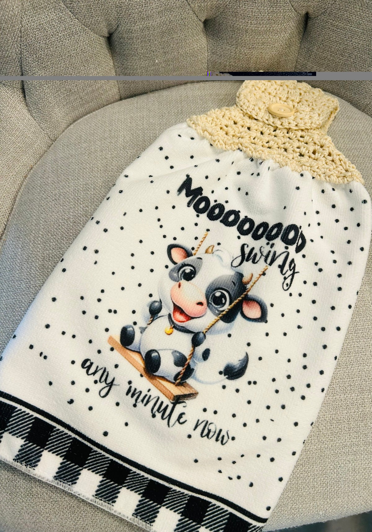 Crochet top | Kitchen towel | Cow collection | FUNNY Cows Bulls